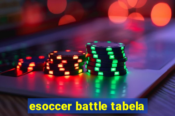 esoccer battle tabela